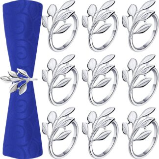 Napkin Ring New Napkin Buckle Leaf Napkin Ring High-grade Metal Ring Hotel Table