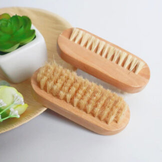 Finger Nail Care Products Manicure Brush Double Sided Bristle Brush Dust Remover