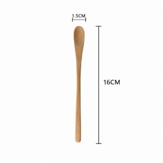 Wholesale Coffee Milk Mixing Spoon Long Handle Bamboo Spoon Honey Mixing Stick Wooden Spoon