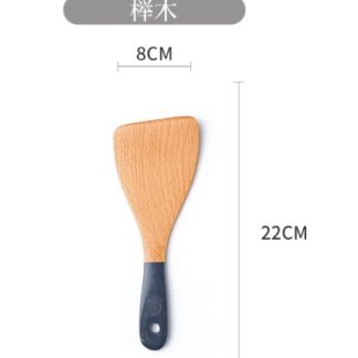 Heat Resistant Beechwood Wooden Cooking Utensil Set Kitchen Gadgets Non Stick Cooking Tool Set with