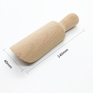 Wholesale Handmade Beech Wood Serving Spoon Measuring Scoop for Spices Sugar Coffee Tea Bath Salt Mi