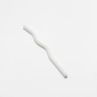Wholesale High Borosilicate Glass Heat Resistant Wavy Straw Bar Accessory for Beverage Milk Cocktail