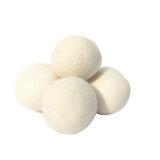 Premium Eco-friendly White Wool Dryer Balls Natural 100% Pure Wool Fabric Softener Reusable Organic