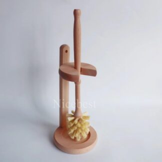 Eco Friendly Sisal Wooden Handle Toilet Cleaning Brush Set Household Washing Brush
